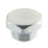 zinc plated steel screw plug with hexagon head designed to be assembled with a washer