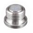 Magnetic screw plug with hexagon socket made of stainless steel with neodymium magnet