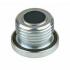 Magnetic drain plug with hexagon socket and O ring made of zinc plated steel with ferrite magnet